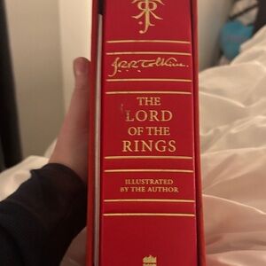 The Lord of the Rings Hardcover - Red with Gold Lettering